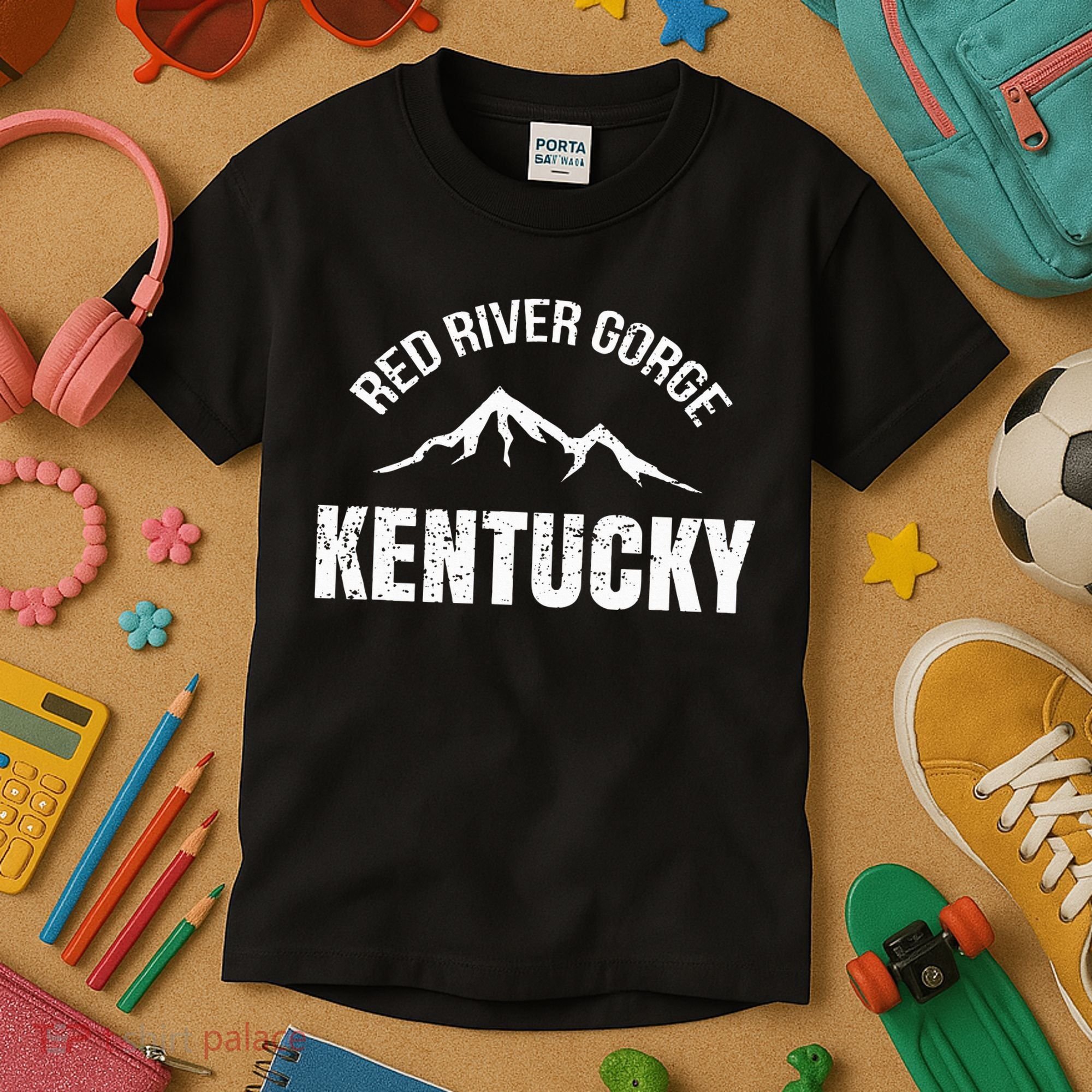 Kentucky Red River Gorge Canyon Daniel Boone Kids T-Shirt