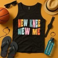 Knee Replacement Recovery New Knee New Me Tank Top thumb 4