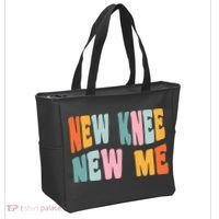 Knee Replacement Recovery New Knee New Me Tote Bag thumb 2