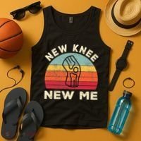 Knee Replacement Recovery New Knee New Me Tank Top thumb 4