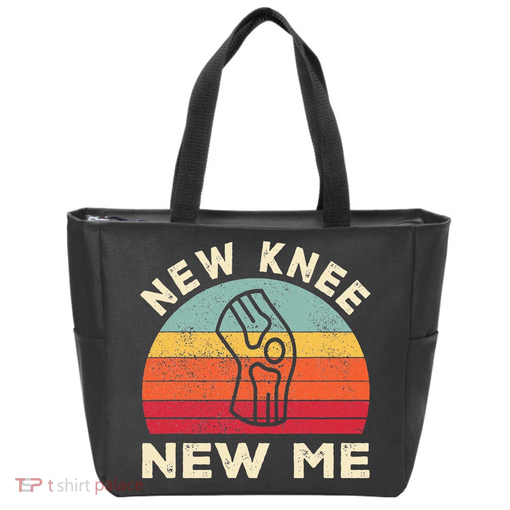 Knee Replacement Recovery New Knee New Me Tote Bag