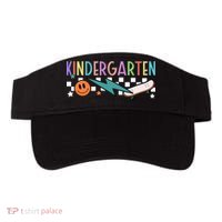 Kindergarten Retro Skateboard Smiley Face Back To School Gift Visor thumb 0
