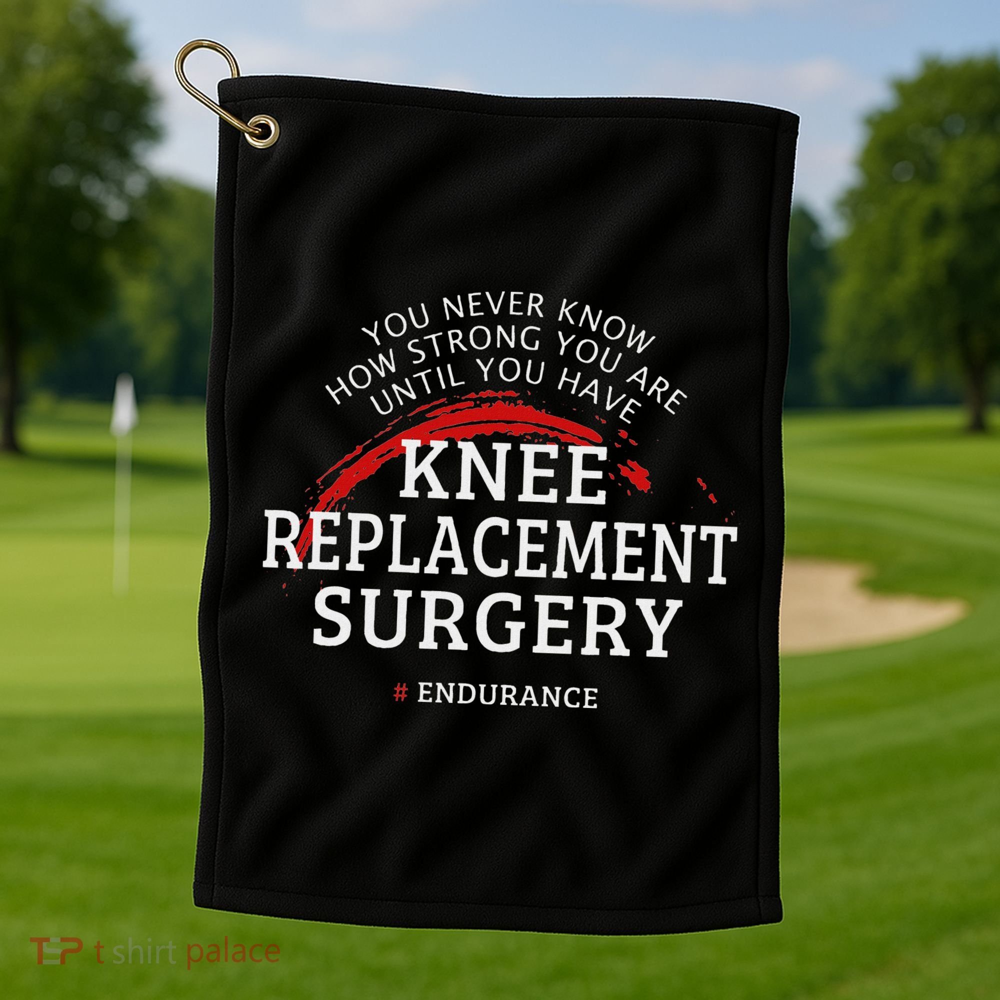 Knee Replacement Surgery Recovery Get Well Golf Towel