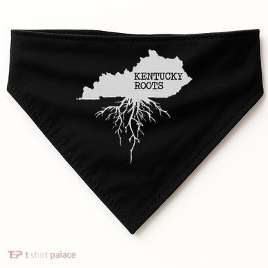 Kentucky Roots State Of Kentucky Map USA-Made Doggie Bandana