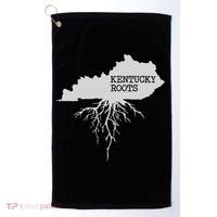 Kentucky Roots State Of Kentucky Map Golf Towel thumb 0