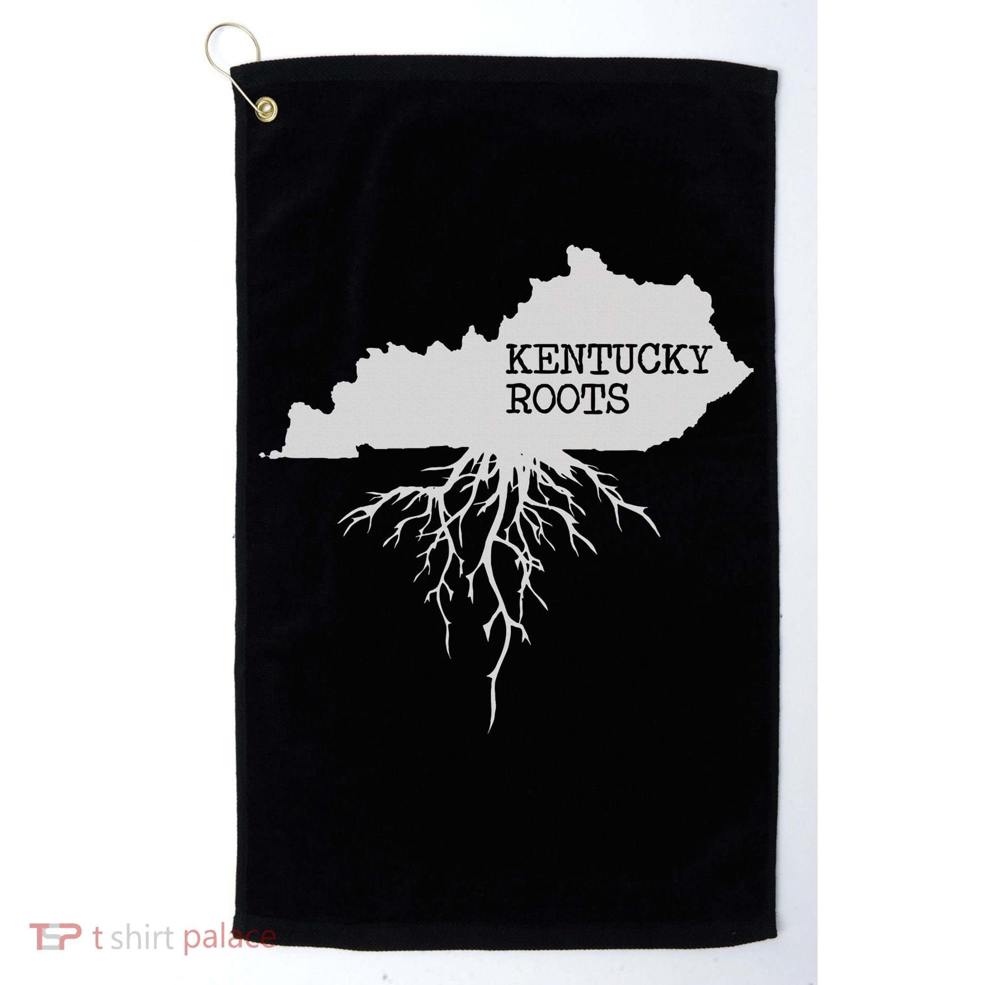 Kentucky Roots State Of Kentucky Map Golf Towel