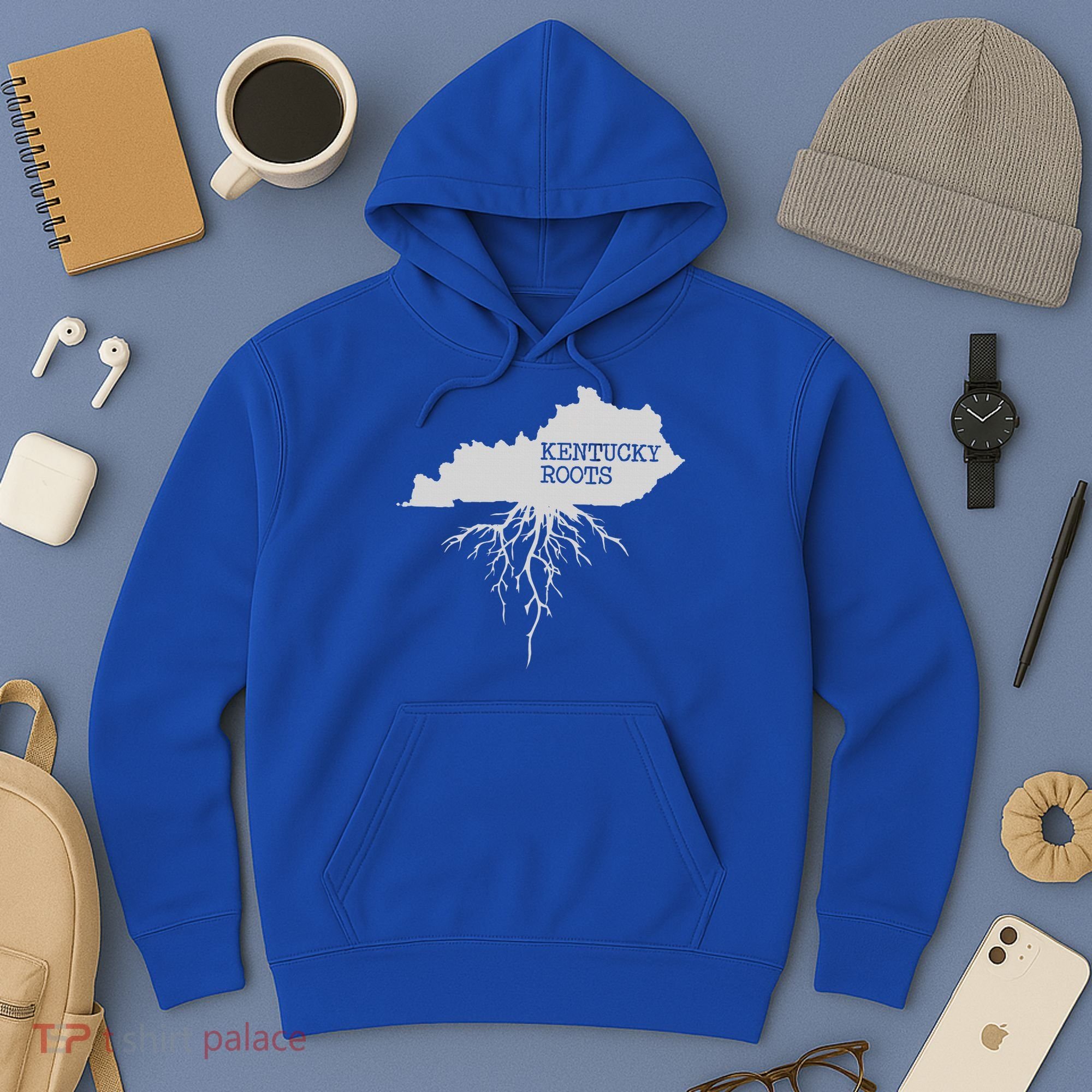 Kentucky Roots State Of Kentucky Map Hoodie