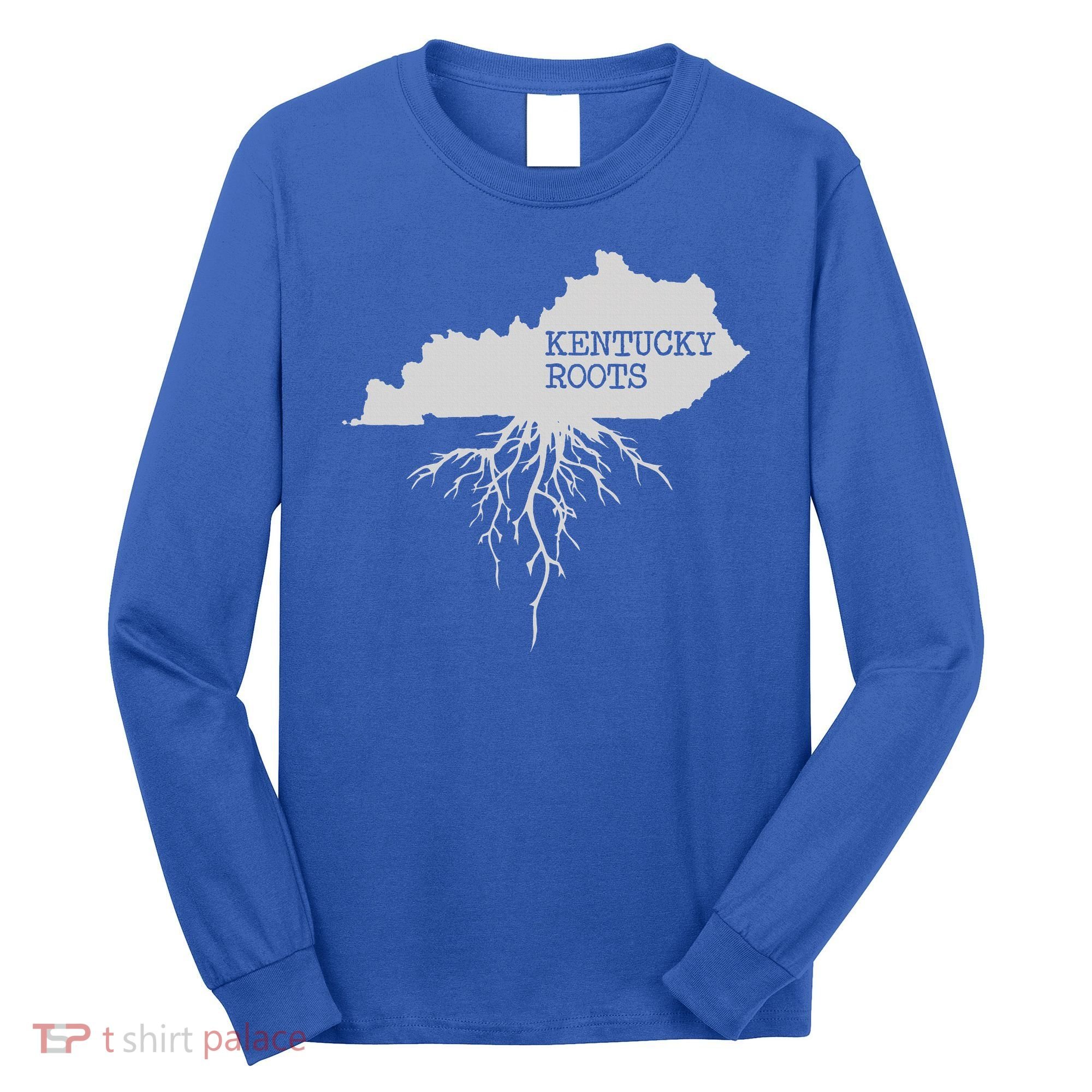 Kentucky Roots State Of Kentucky Map Long Sleeve Shirt