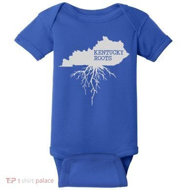 Kentucky Roots State Of Kentucky Map Baby Bodysuit