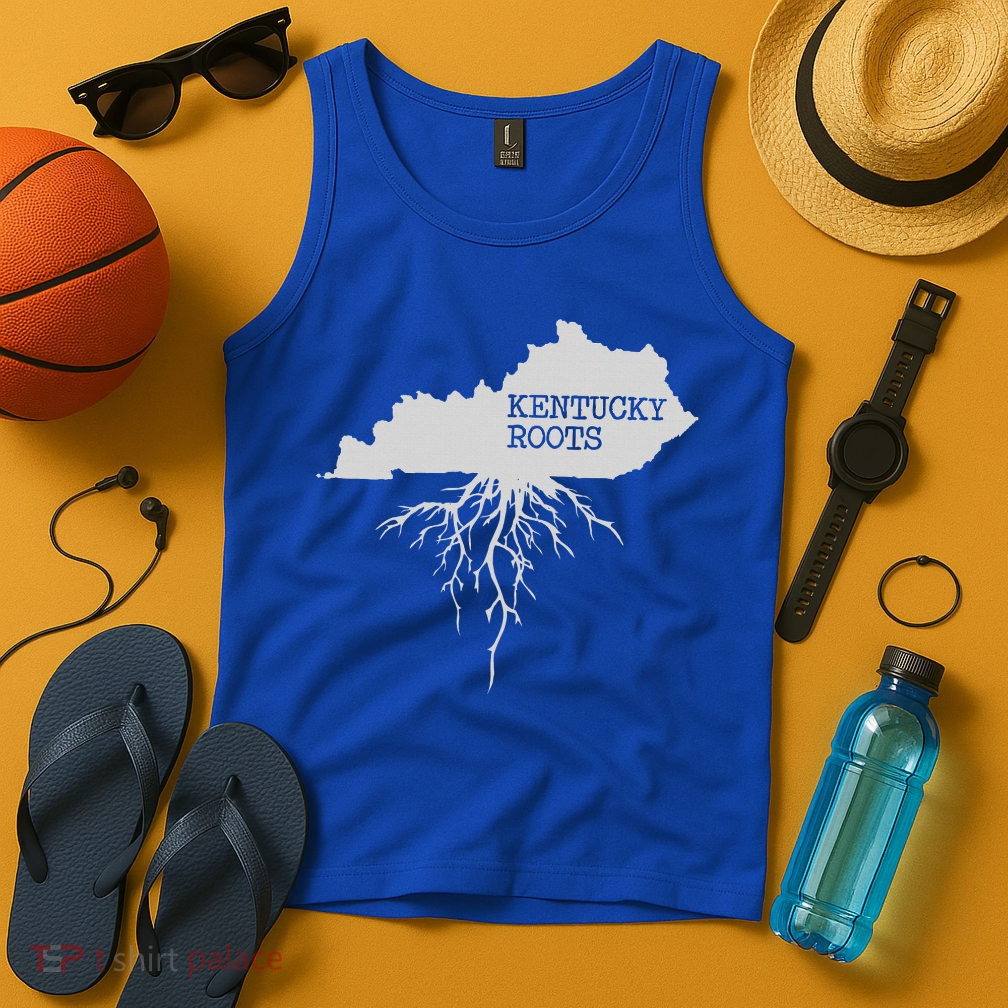 Kentucky Roots State Of Kentucky Map Tank Top