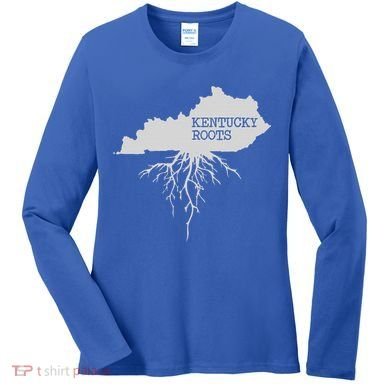Kentucky Roots State Of Kentucky Map Women's Long Sleeve Shirt