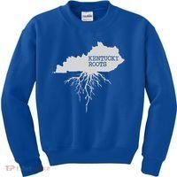 Kentucky Roots State Of Kentucky Map Kids Sweatshirt thumb 0