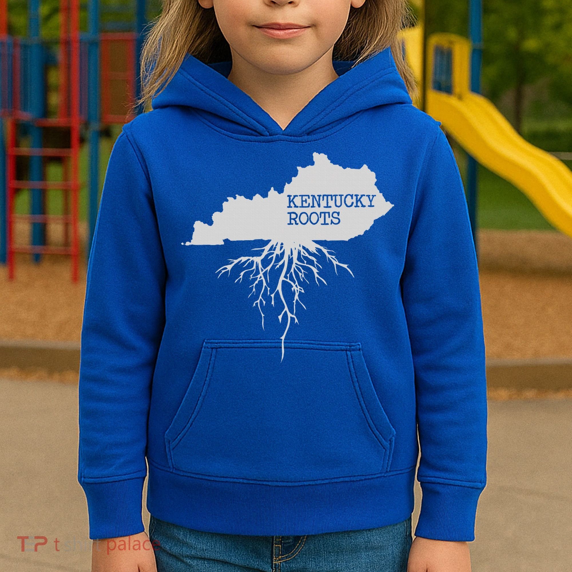 Kentucky Roots State Of Kentucky Map Kids Hoodie