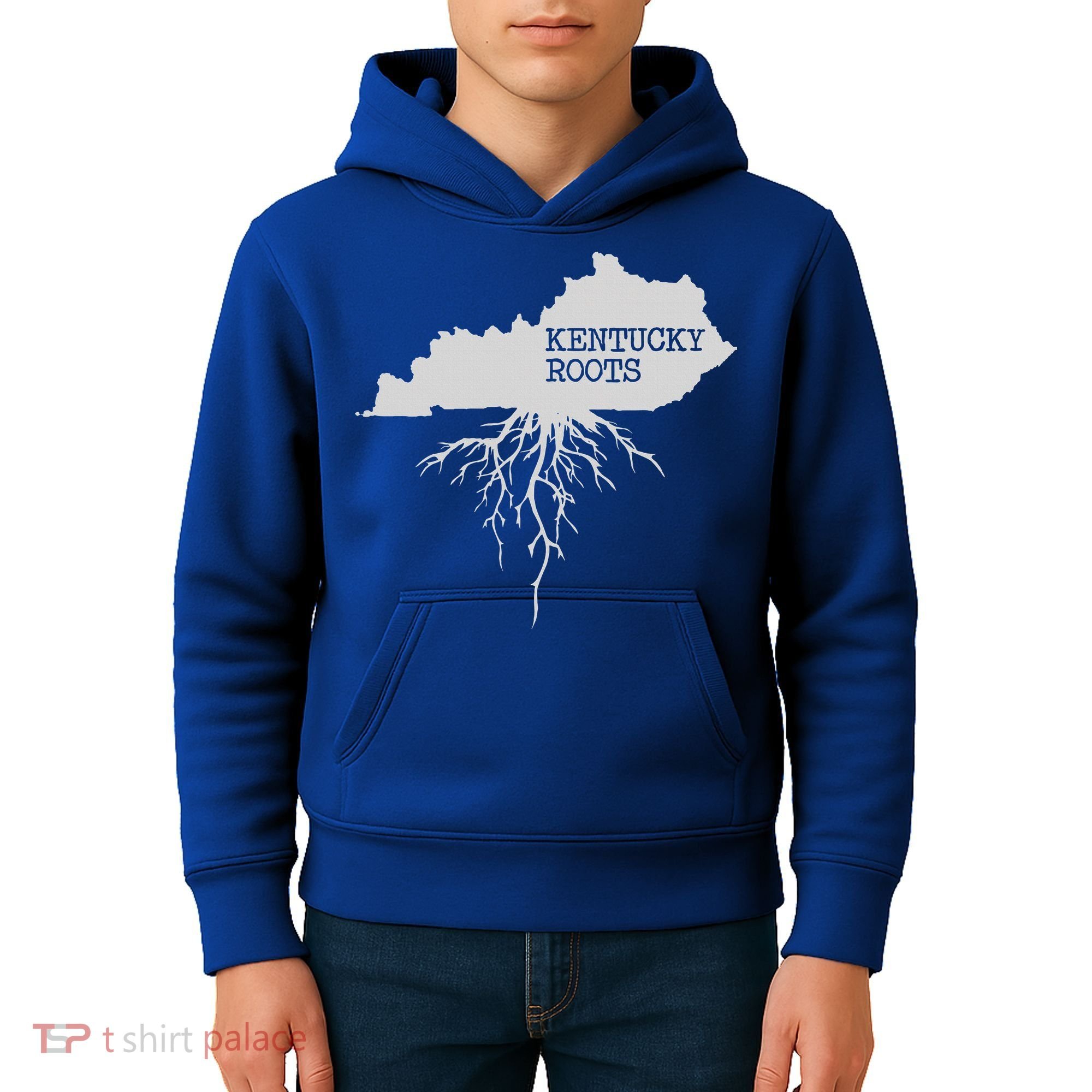 Kentucky Roots State Of Kentucky Map Kids Hoodie