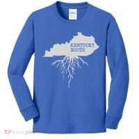 Kentucky Roots State Of Kentucky Map Kids Long Sleeve Shirt thumb 0