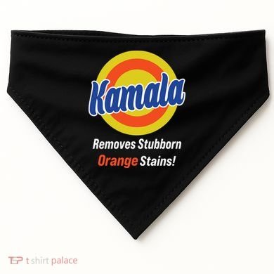 Kamala Removes Stubborn Orange Stains USA-Made Doggie Bandana