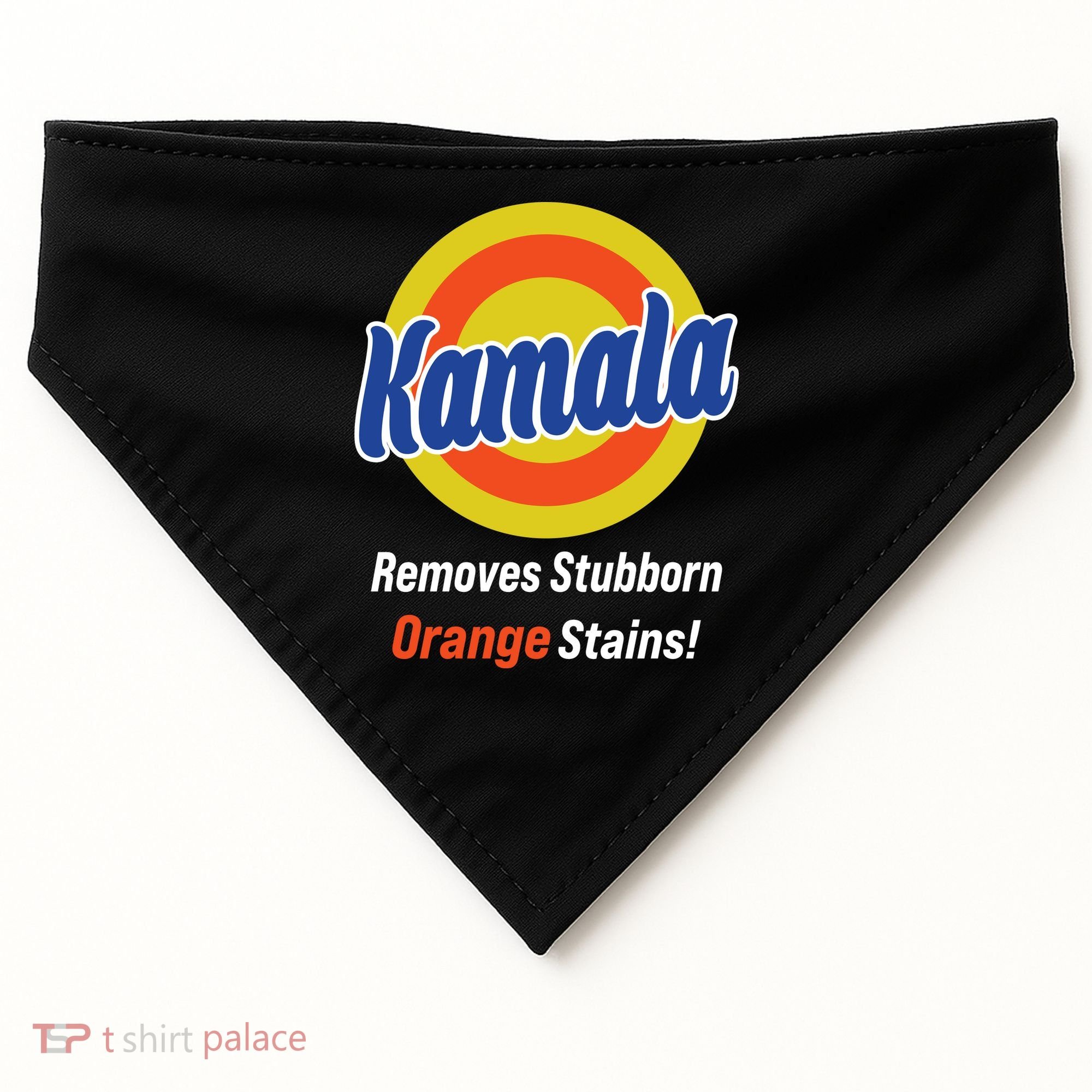 Kamala Removes Stubborn Orange Stains USA-Made Doggie Bandana