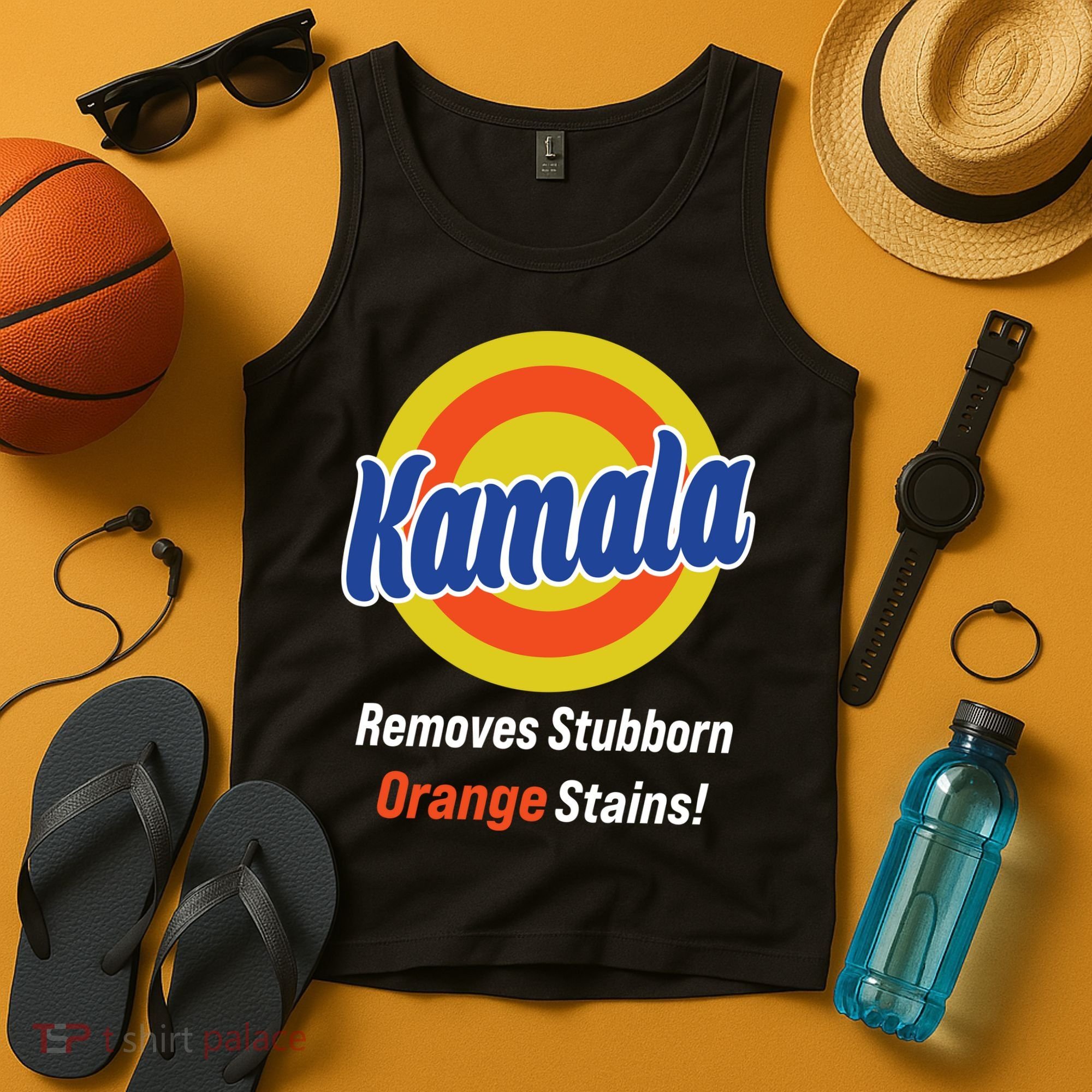 Kamala Removes Stubborn Orange Stains Tank Top