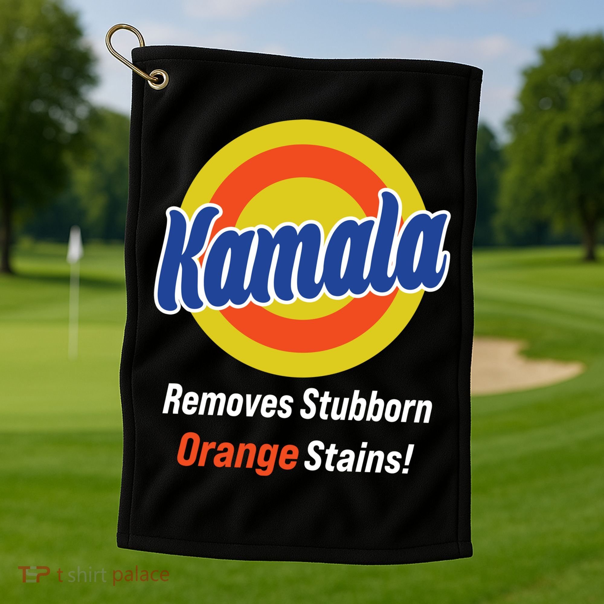 Kamala Removes Stubborn Orange Stains Golf Towel