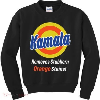 Kamala Removes Stubborn Orange Stains Kids Sweatshirt