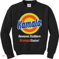 Kamala Removes Stubborn Orange Stains Kids Sweatshirt thumb 0