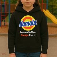 Kamala Removes Stubborn Orange Stains Kids Hoodie thumb 3