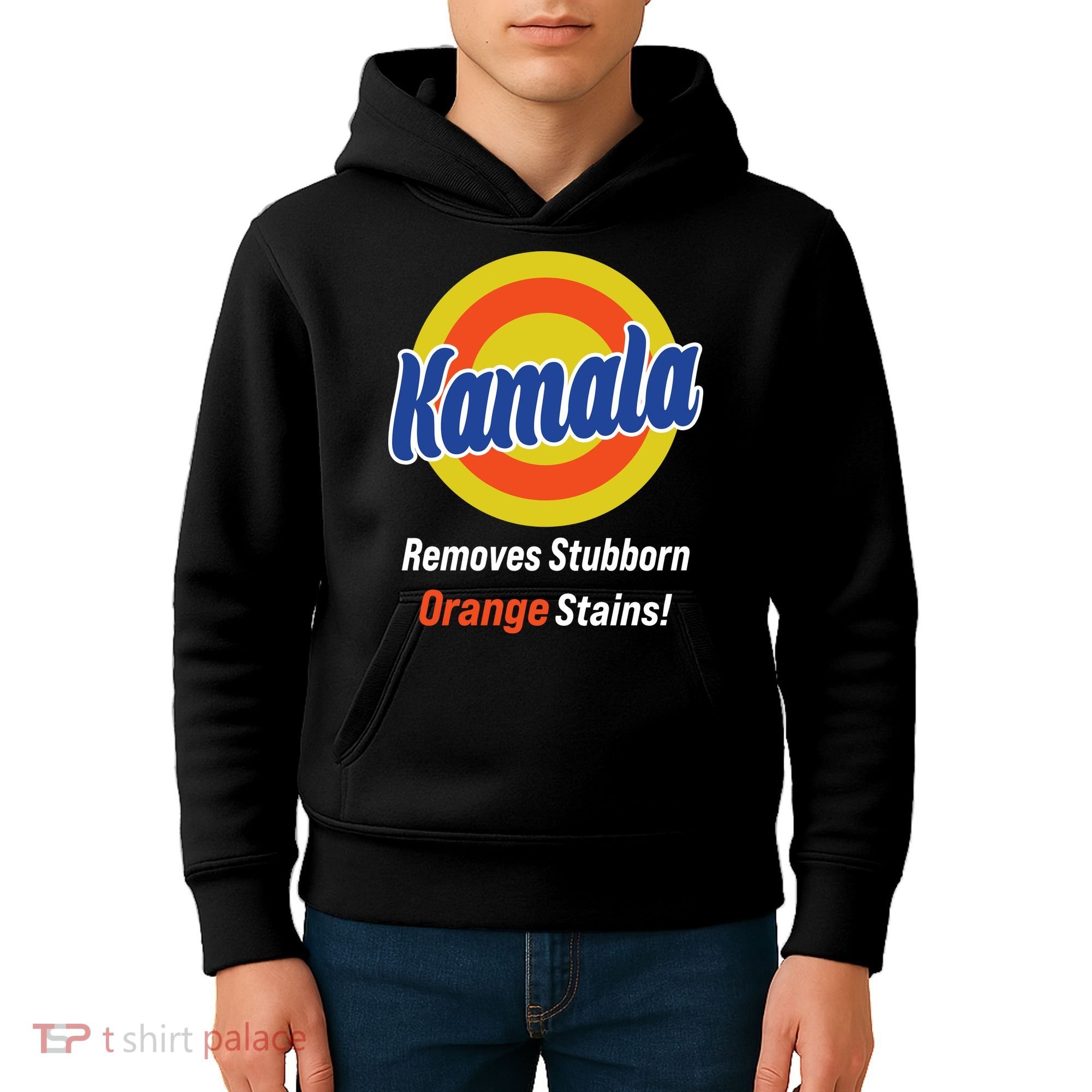 Kamala Removes Stubborn Orange Stains Kids Hoodie