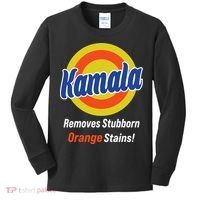 Kamala Removes Stubborn Orange Stains Kids Long Sleeve Shirt thumb 0