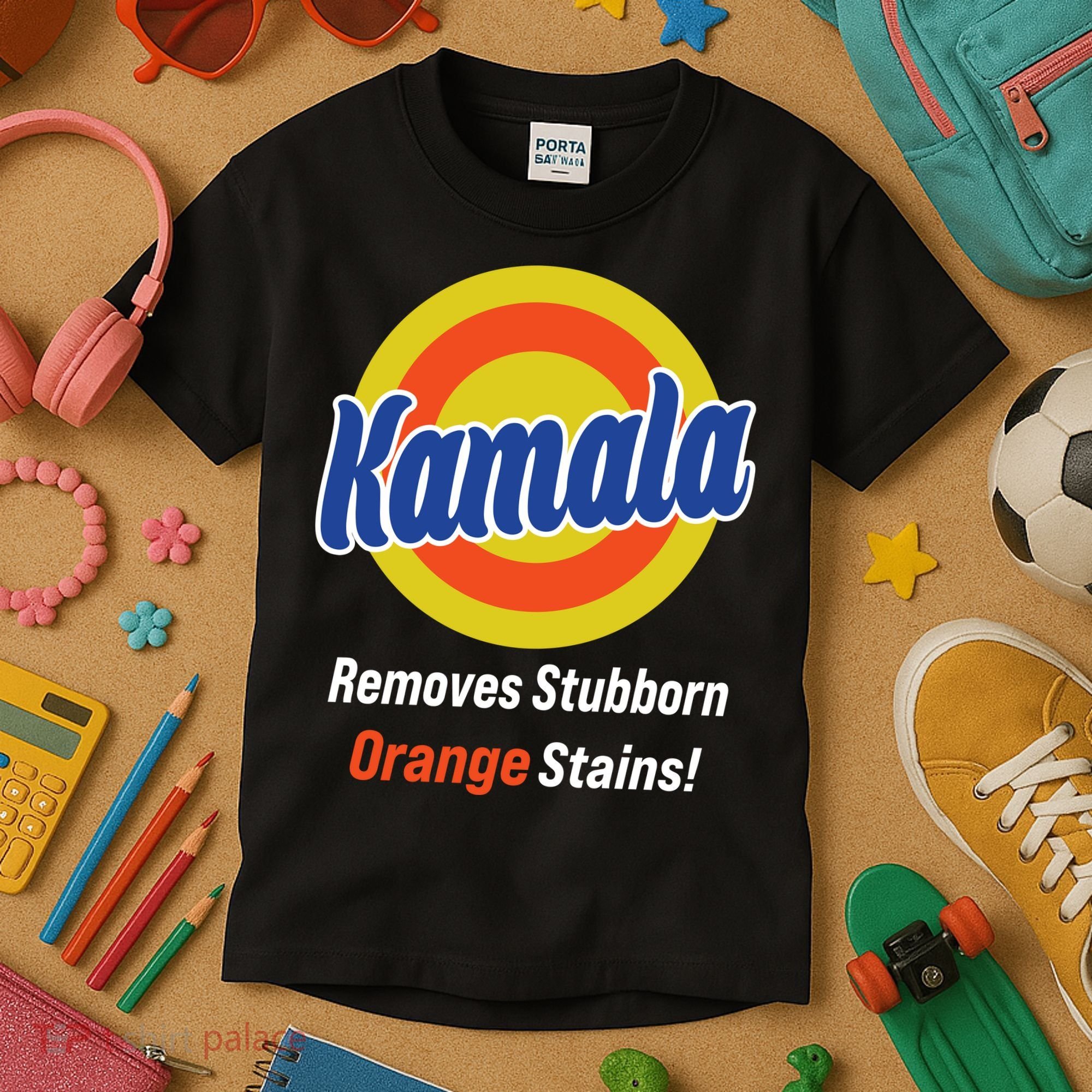 Kamala Removes Stubborn Orange Stains Kids T-Shirt