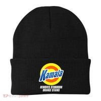 Kamala Removes Stubborn Orange Stains Vote Kamala Harris 2024 Beanie thumb 0