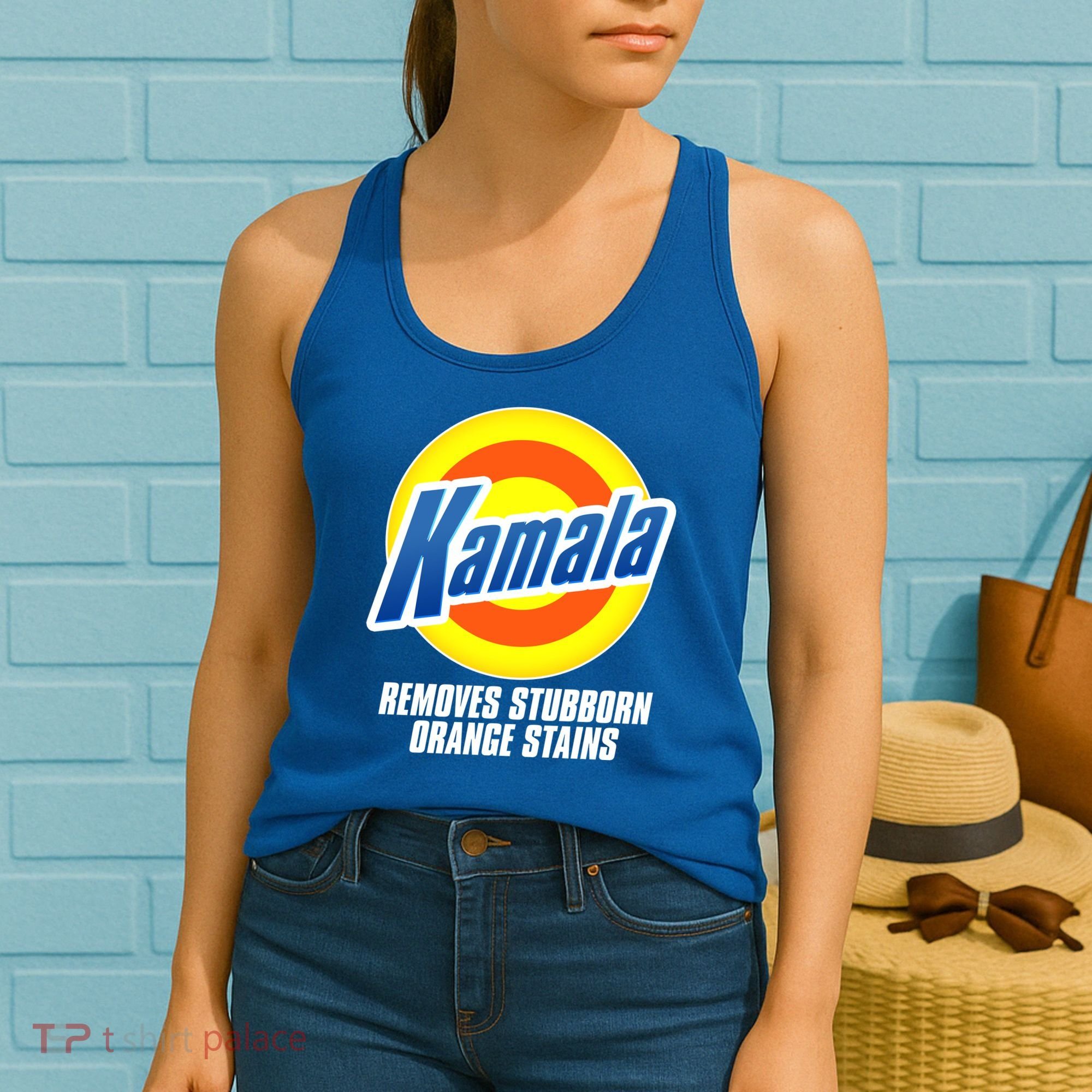 Kamala Removes Stubborn Orange Stains Vote Kamala Harris 2024 Women's Tank Top