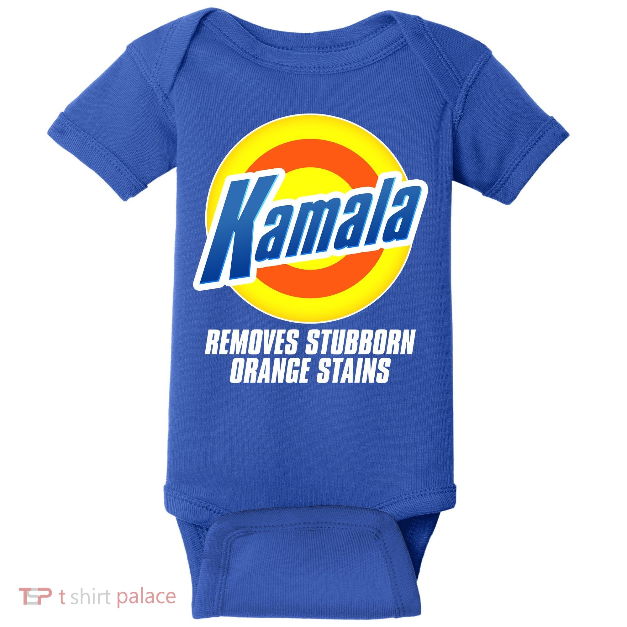 Kamala Removes Stubborn Orange Stains Vote Kamala Harris 2024 Baby Bodysuit