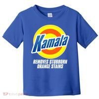 Kamala Removes Stubborn Orange Stains Vote Kamala Harris 2024 Toddler T-Shirt thumb 0