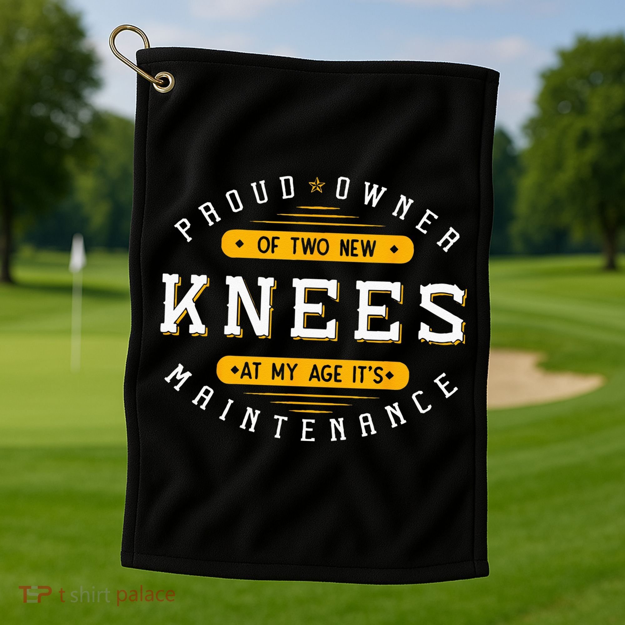 Knee Replacement Surgery Arthroplasty Artificial Joint TKR Golf Towel