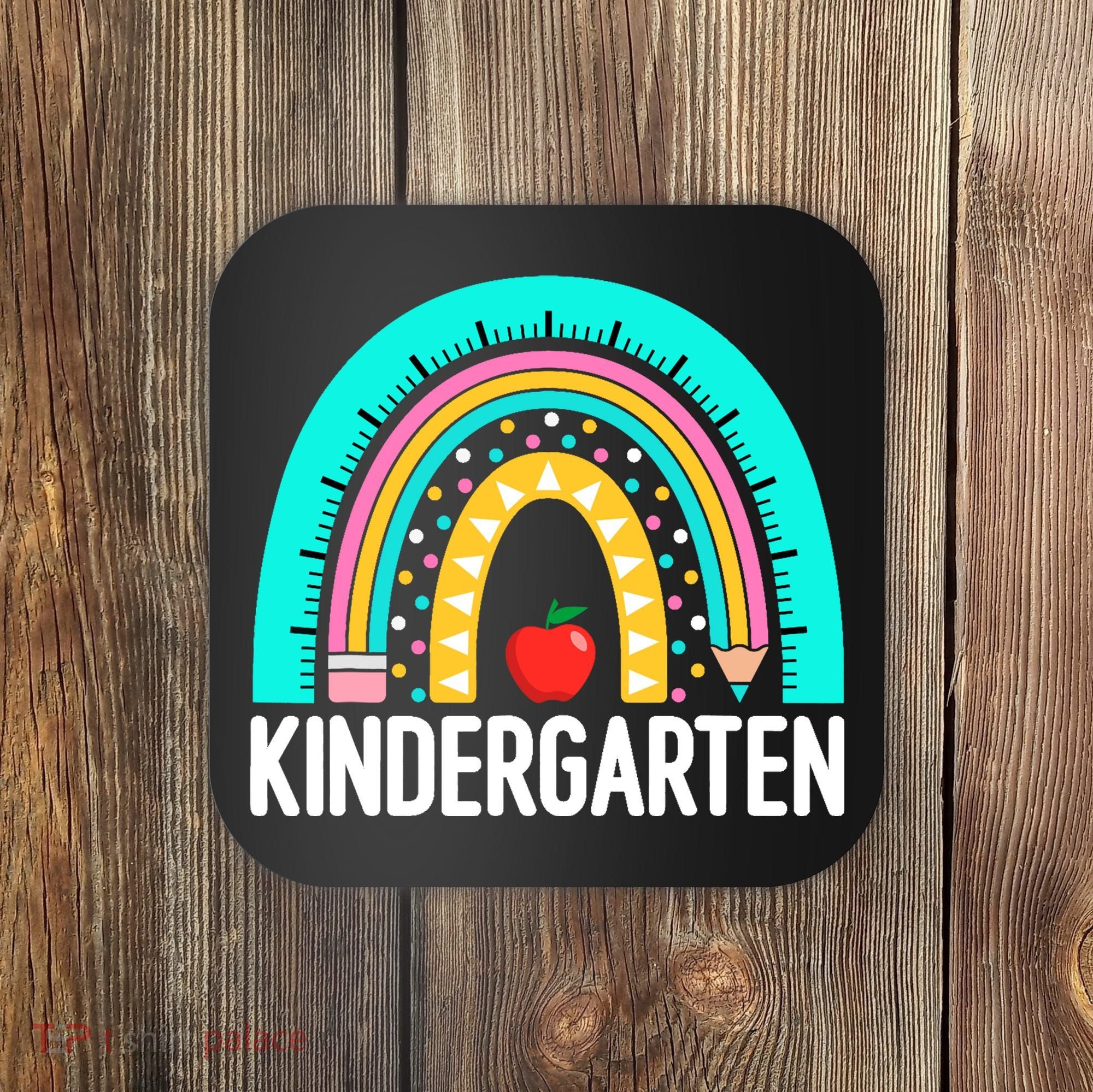 Kindergarten Rainbow Teacher Team Kindergarten Crew Girl Boy Coaster
