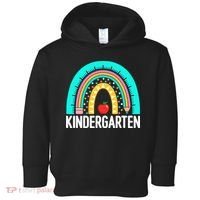 Kindergarten Rainbow Teacher Team Kindergarten Crew Girl Boy Toddler Hoodie thumb 0