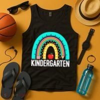 Kindergarten Rainbow Teacher Team Kindergarten Crew Girl Boy Tank Top thumb 4