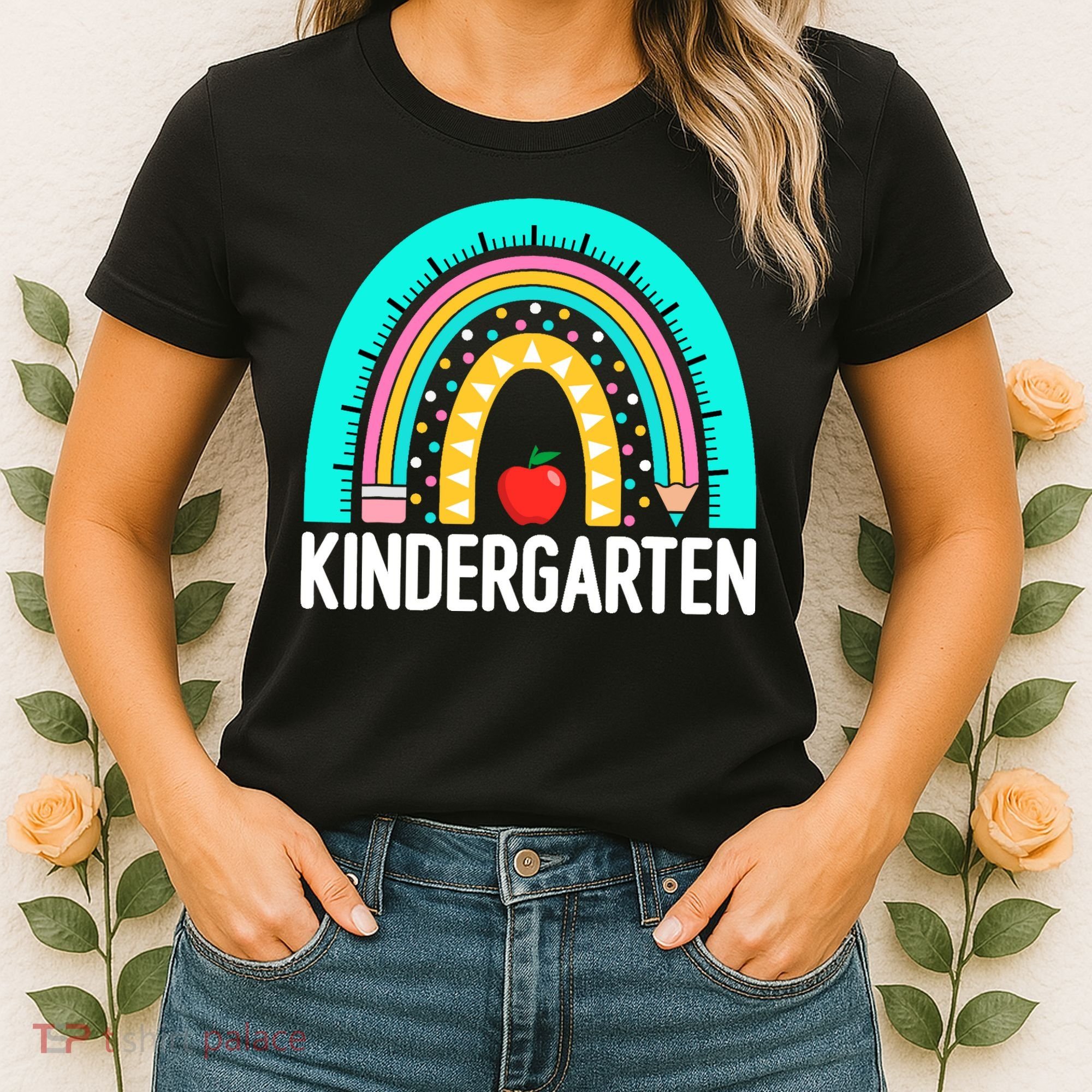 Kindergarten Rainbow Teacher Team Kindergarten Crew Girl Boy Women's T-Shirt