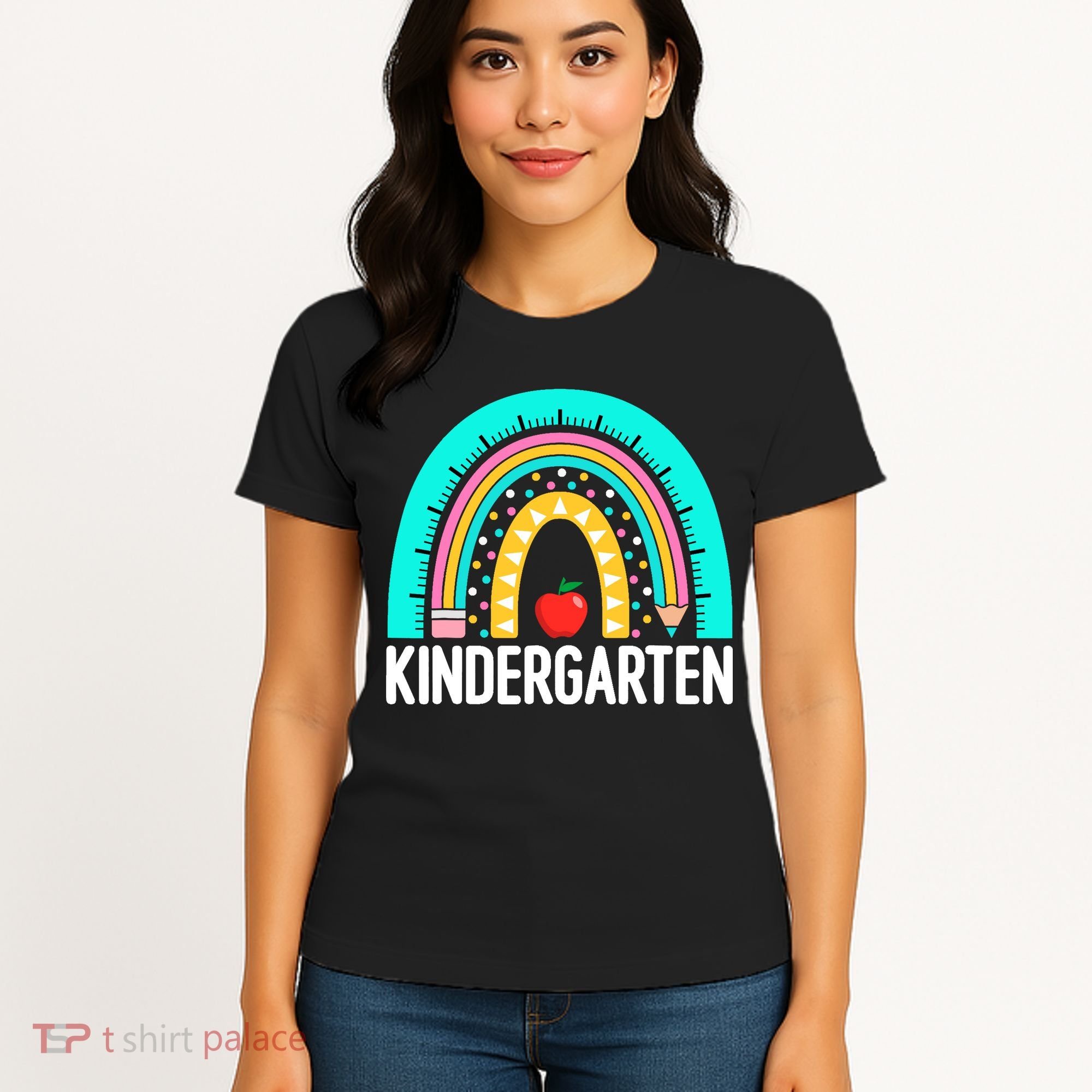 Kindergarten Rainbow Teacher Team Kindergarten Crew Girl Boy Women's T-Shirt