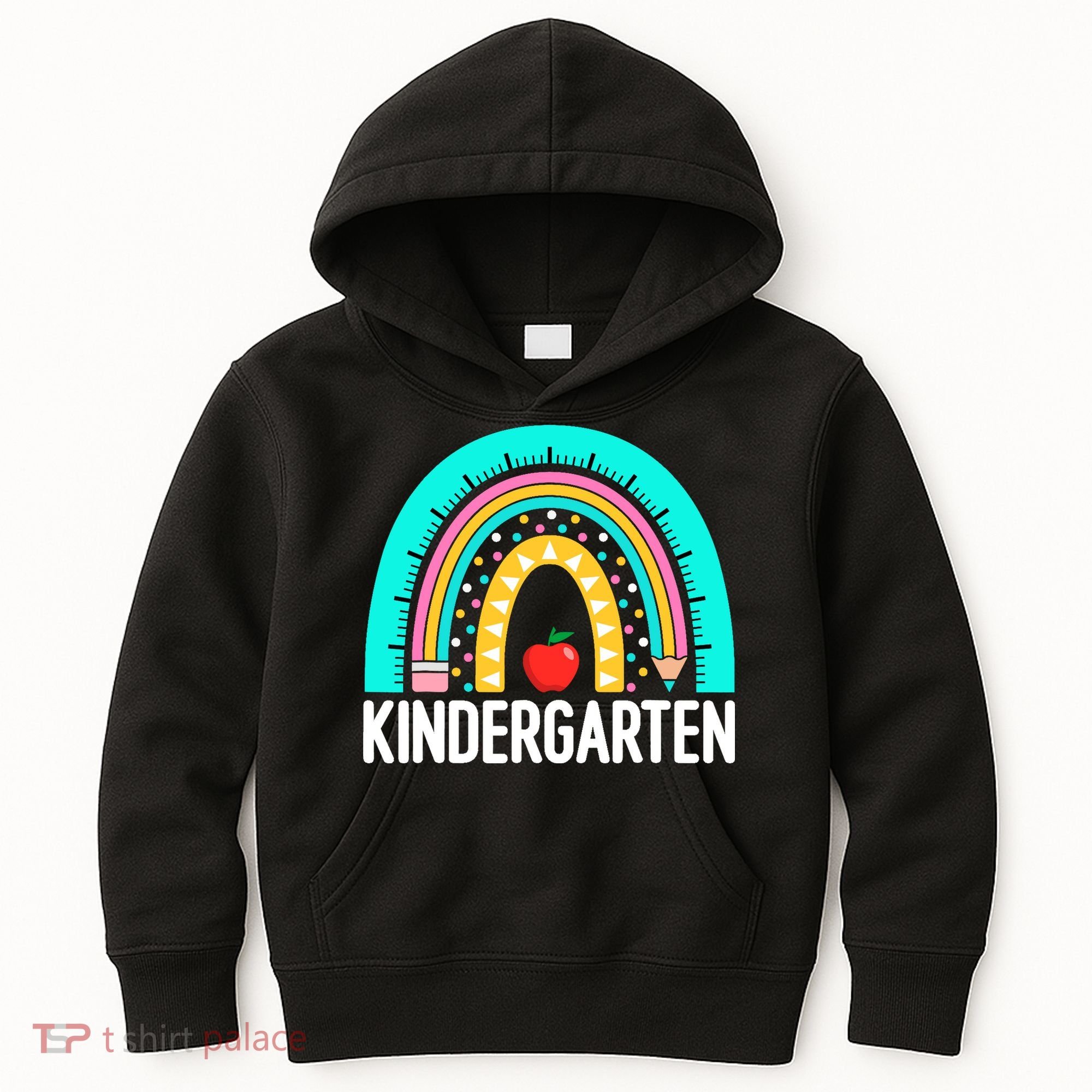 Kindergarten Rainbow Teacher Team Kindergarten Crew Girl Boy Kids Hoodie