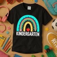 Kindergarten Rainbow Teacher Team Kindergarten Crew Girl Boy Kids T-Shirt thumb 3