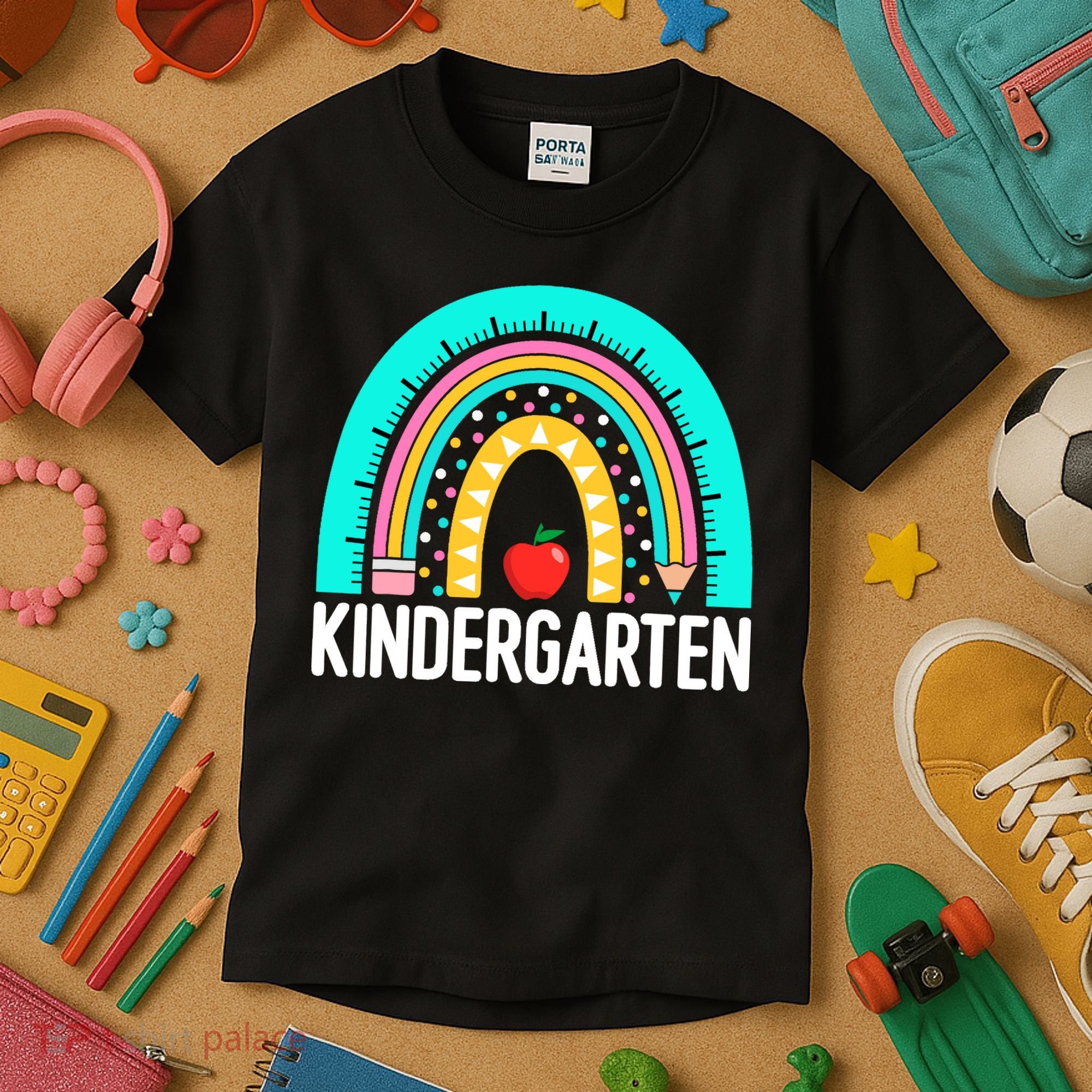 Kindergarten Rainbow Teacher Team Kindergarten Crew Girl Boy Kids T-Shirt