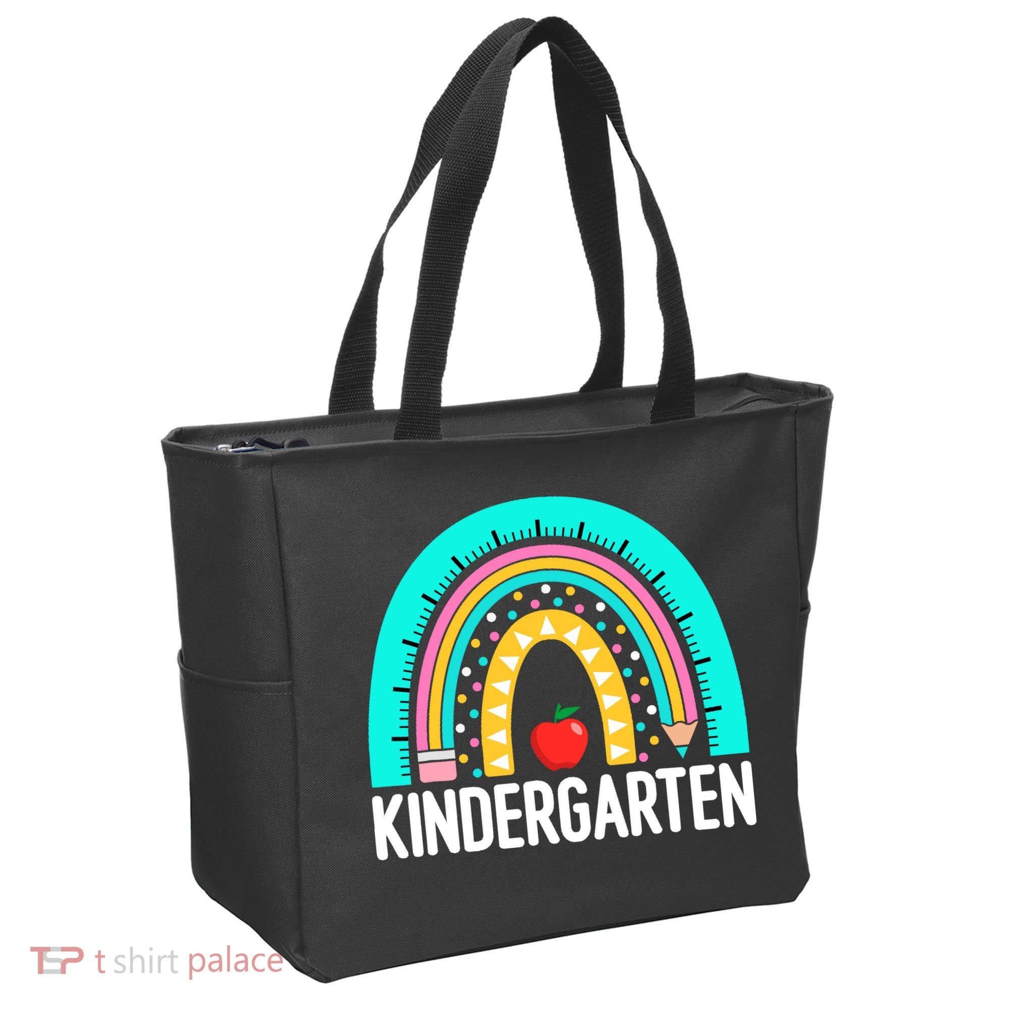 Kindergarten Rainbow Teacher Team Kindergarten Crew Girl Boy Tote Bag