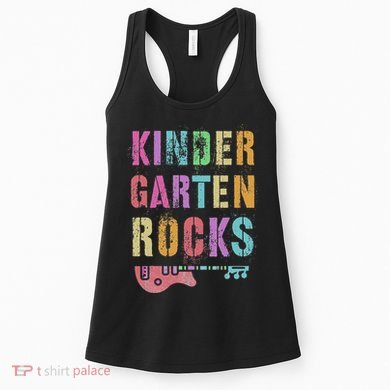 Kindergarten Rocks Teacher Crew Rock Star Kinder Team Women's Tank Top