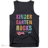 Kindergarten Rocks Teacher Crew Rock Star Kinder Team Tank Top thumb 0