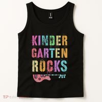 Kindergarten Rocks Teacher Crew Rock Star Kinder Team Tank Top thumb 2