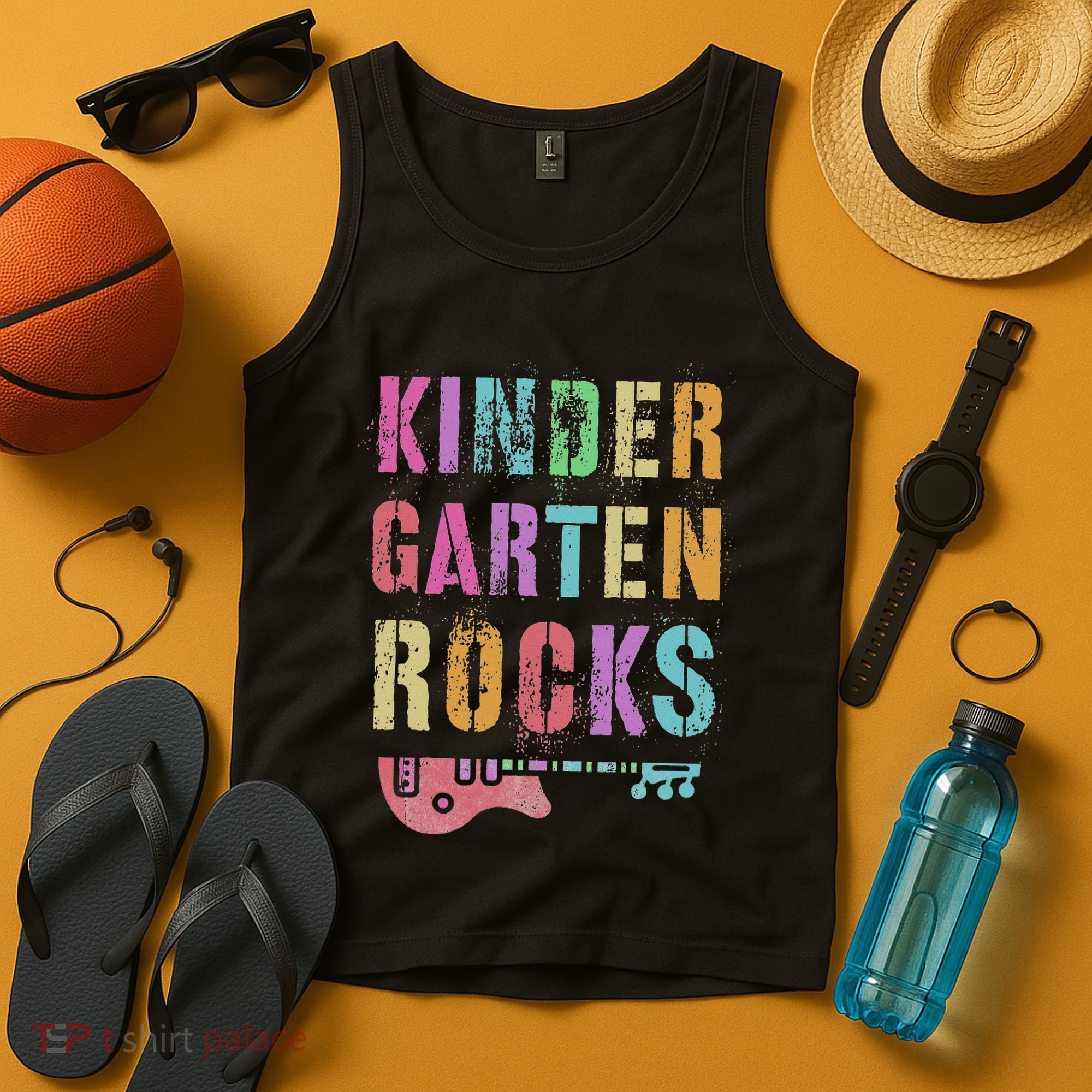 Kindergarten Rocks Teacher Crew Rock Star Kinder Team Tank Top