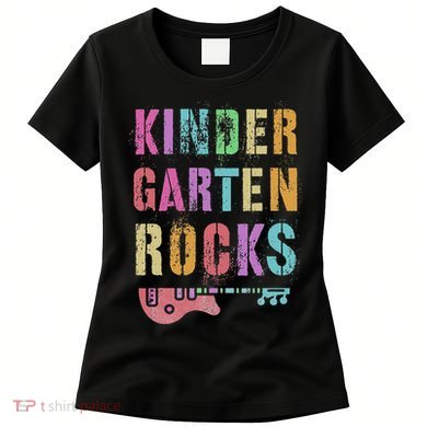 Kindergarten Rocks Teacher Crew Rock Star Kinder Team Women's T-Shirt