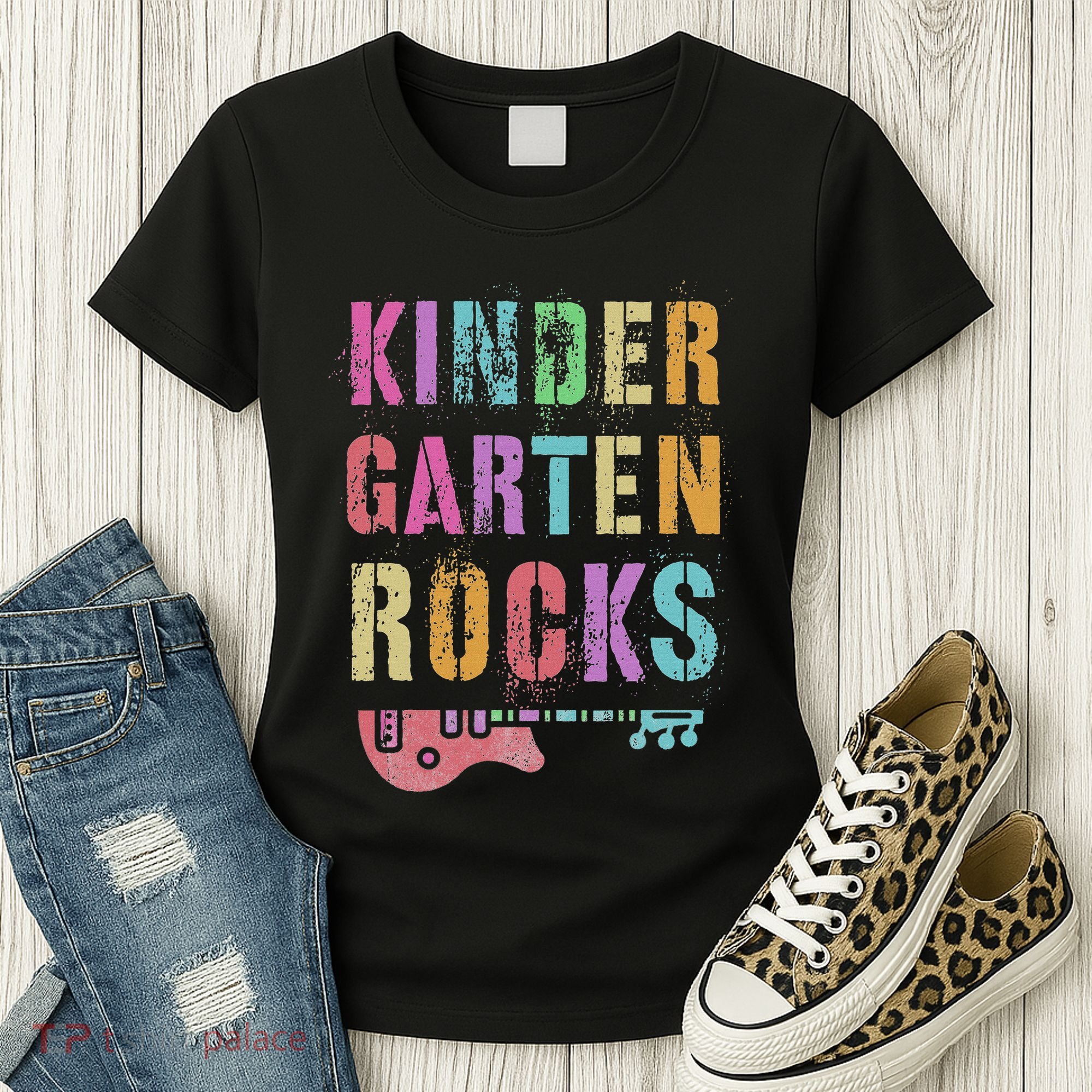 Kindergarten Rocks Teacher Crew Rock Star Kinder Team Women's T-Shirt