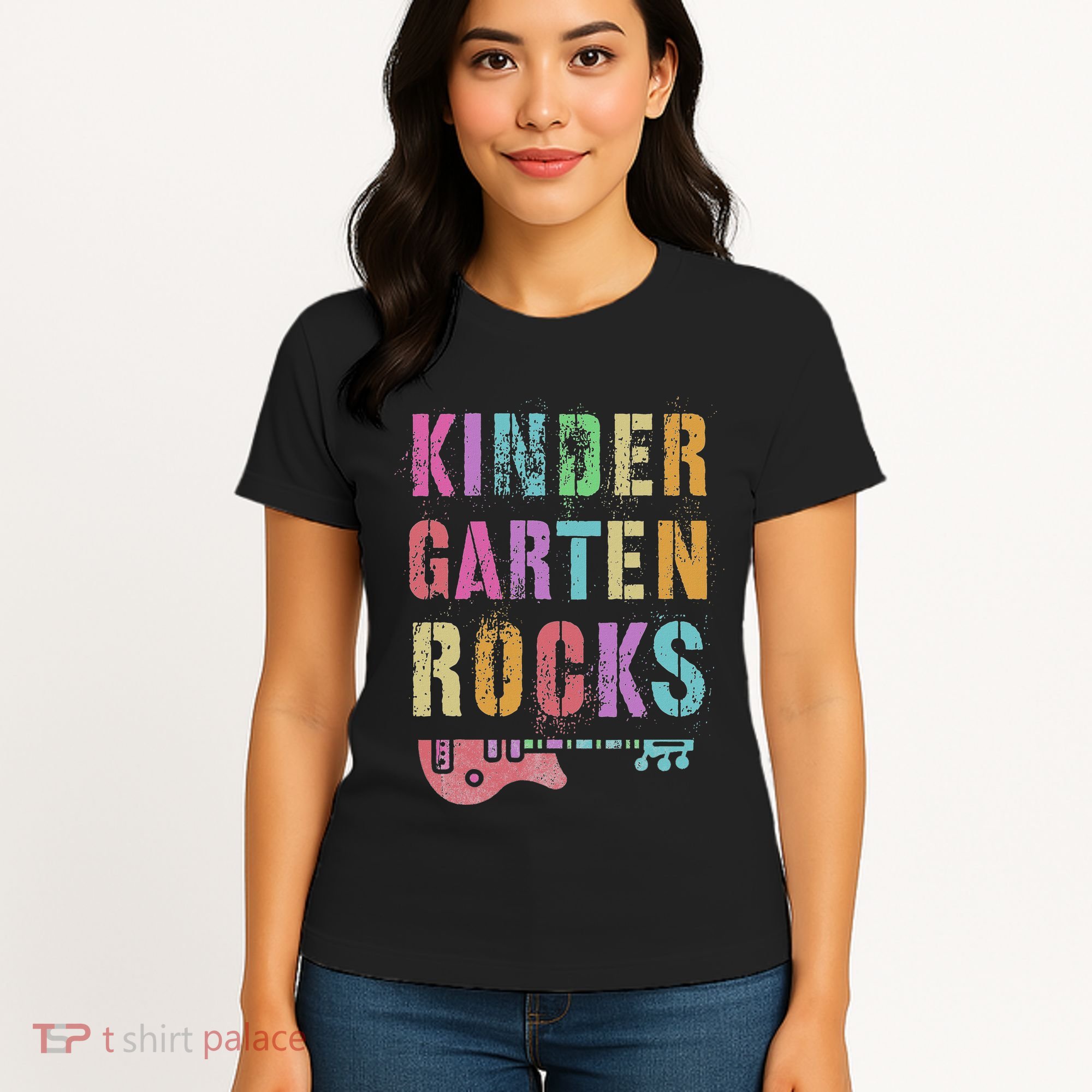 Kindergarten Rocks Teacher Crew Rock Star Kinder Team Women's T-Shirt
